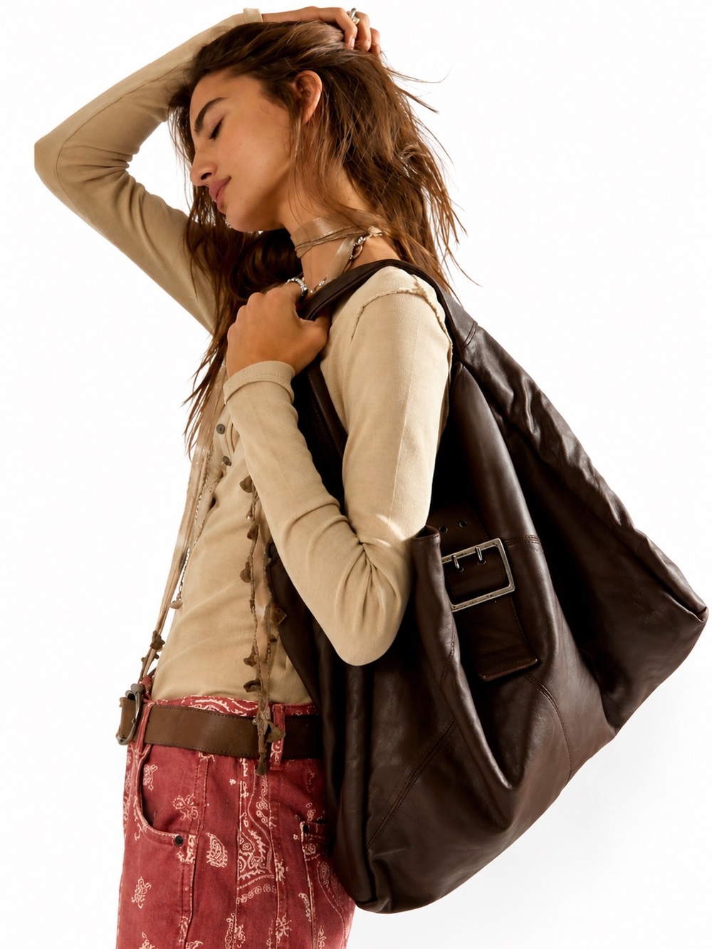 Free People Shoreditch Shoulder Bag 100% Leather BNWT SOLD OUT